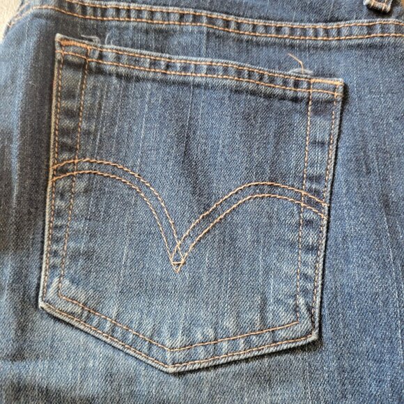 Womens Mid-Rise Blue Denim Jeans 8M SAMPLE By Levis Made In Colombia - Picture 4 of 7
